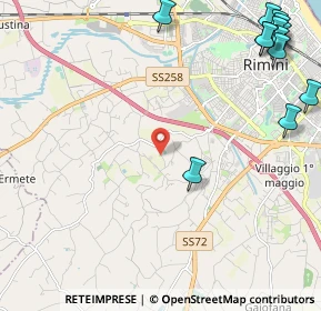 Mappa Via della Grottazza, 47923 Rimini RN, Italia (3.38615)