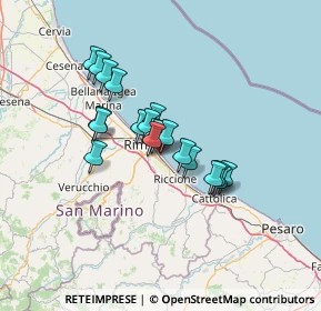 Mappa Viale Lecce, 47924 Rimini RN, Italia (9.846)