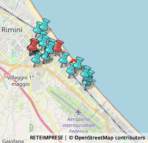 Mappa Viale Lecce, 47924 Rimini RN, Italia (1.6995)