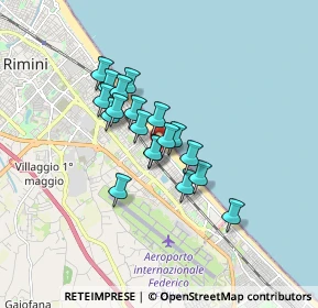 Mappa Viale Lecce, 47924 Rimini RN, Italia (1.21474)