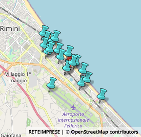 Mappa Viale Trapani, 47924 Rimini RN, Italia (1.23895)