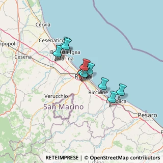 Mappa Via della Lontra, 47923 Rimini RN, Italia (9.75455)