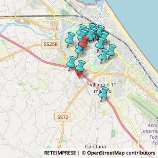 Mappa Via della Lontra, 47923 Rimini RN, Italia (1.7555)