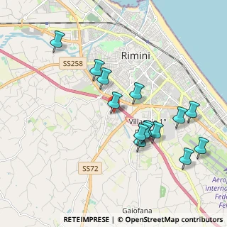 Mappa Via della Lontra, 47923 Rimini RN, Italia (1.98857)