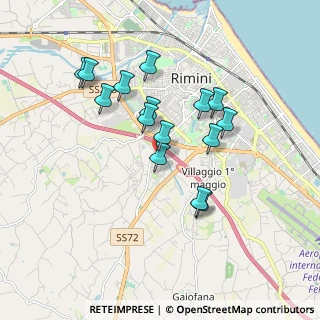 Mappa Via della Lontra, 47923 Rimini RN, Italia (1.64267)