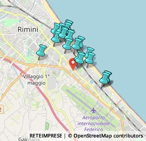 Mappa Via Bernardino Telesio, 47924 Rimini RN, Italia (1.427)