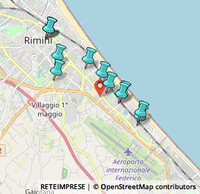 Mappa Via Bernardino Telesio, 47924 Rimini RN, Italia (1.7425)