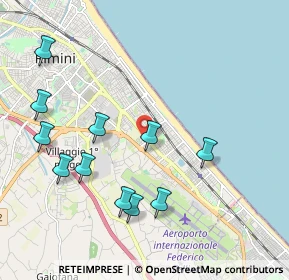 Mappa Via Bernardino Telesio, 47924 Rimini RN, Italia (2.23545)