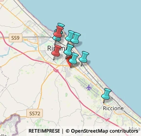 Mappa C.C. Le Befane, 47924 Rimini RN, Italia (2.36636)