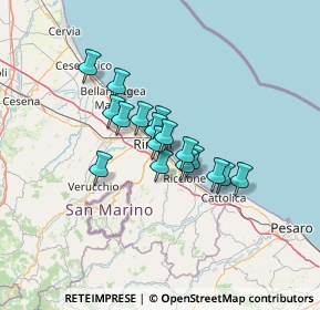Mappa C.C. Le Befane, 47924 Rimini RN, Italia (8.94235)