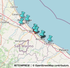 Mappa C.C. Le Befane, 47924 Rimini RN, Italia (7.88667)