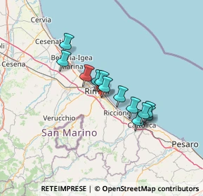 Mappa C.C. Le Befane, 47924 Rimini RN, Italia (10.26083)