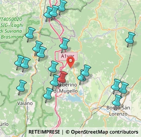 Mappa Via San Gavino, 50031 Barberino di Mugello FI, Italia (9.398)