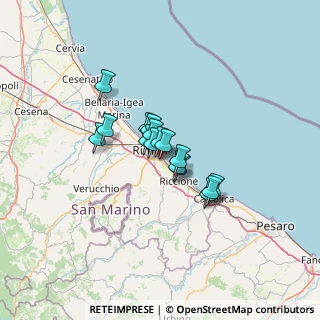 Mappa Via Michele Amari, 47923 Rimini RN, Italia (7.95375)