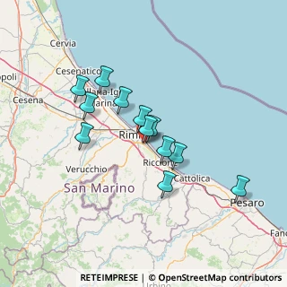Mappa Via Michele Amari, 47923 Rimini RN, Italia (11.45083)