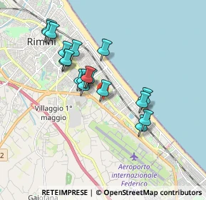 Mappa Via Michele Amari, 47924 Rimini RN, Italia (1.66944)