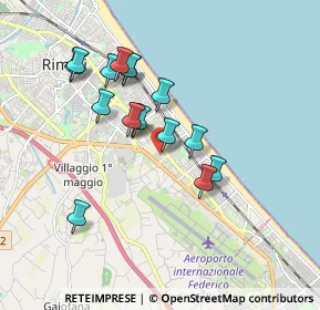 Mappa Via Michele Amari, 47924 Rimini RN, Italia (1.60688)