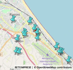 Mappa Via Michele Amari, 47924 Rimini RN, Italia (2.22643)