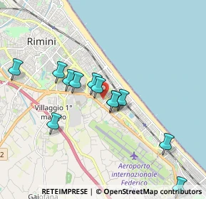 Mappa Via Michele Amari, 47924 Rimini RN, Italia (1.775)