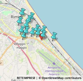 Mappa Via Michele Amari, 47924 Rimini RN, Italia (1.52286)