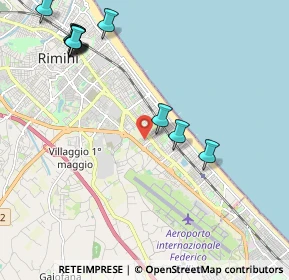 Mappa Via Michele Amari, 47923 Rimini RN, Italia (2.61455)