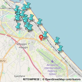Mappa Via Michele Amari, 47923 Rimini RN, Italia (2.6315)