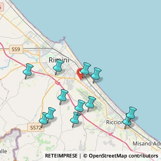 Mappa Via Michele Amari, 47923 Rimini RN, Italia (4.4775)