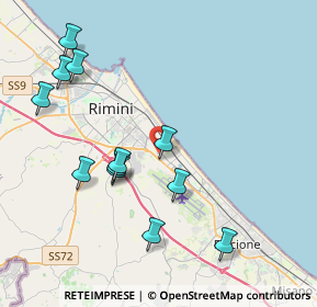 Mappa Via Michele Amari, 47924 Rimini RN, Italia (4.30583)