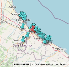 Mappa Via Antonio Rosmini Serbati, 47924 Rimini RN, Italia (10.2015)