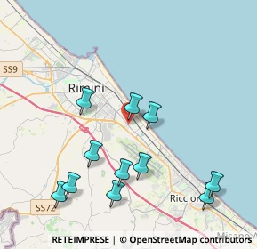 Mappa Via Antonio Rosmini Serbati, 47924 Rimini RN, Italia (4.33727)