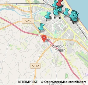 Mappa Via dello Stambecco, 47923 Rimini RN, Italia (2.919)