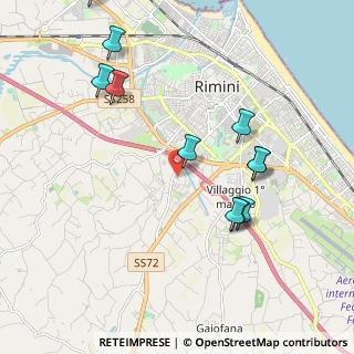 Mappa Via dell'Alce, 47923 Rimini RN, Italia (2.25727)