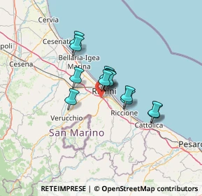 Mappa Via dello Stambecco, 47923 Rimini RN, Italia (8.91846)