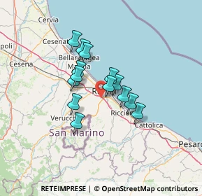 Mappa Via dello Stambecco, 47923 Rimini RN, Italia (9.665)