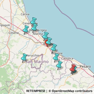 Mappa Via dell'Alce, 47923 Rimini RN, Italia (16.73833)