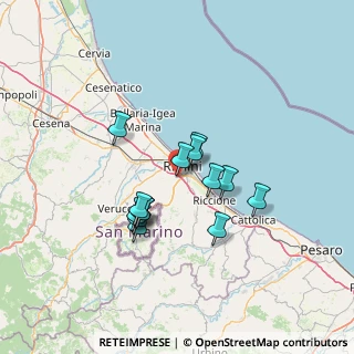 Mappa Via dell'Alce, 47923 Rimini RN, Italia (10.97857)