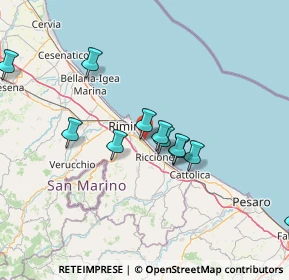 Mappa Viale Francesco de Pinedo, 47924 Rimini RN, Italia (14.05727)