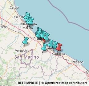 Mappa Viale Francesco de Pinedo, 47924 Rimini RN, Italia (9.34813)