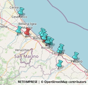 Mappa Viale Francesco de Pinedo, 47924 Rimini RN, Italia (11.86615)