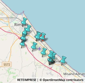 Mappa Viale Francesco de Pinedo, 47924 Rimini RN, Italia (3.55105)