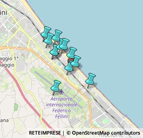 Mappa Viale Francesco de Pinedo, 47924 Rimini RN, Italia (1.185)