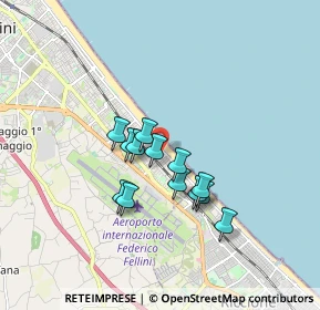 Mappa Viale Francesco de Pinedo, 47924 Rimini RN, Italia (1.29769)