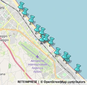 Mappa Viale Francesco de Pinedo, 47924 Rimini RN, Italia (1.8625)
