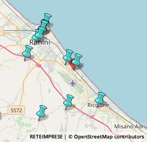 Mappa Viale Dublino, 47924 Rimini RN, Italia (4.45167)