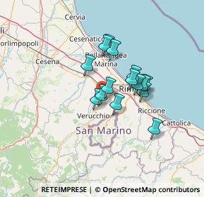 Mappa Via Terra Rossa Zaghini, 47822 Santarcangelo di Romagna RN, Italia (9.70067)