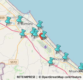 Mappa Via Raffaele Marvelli, 47924 Rimini RN, Italia (4.25818)