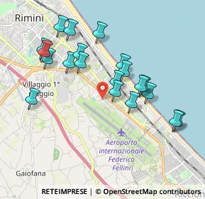 Mappa Via Raffaele Marvelli, 47924 Rimini RN, Italia (1.9005)