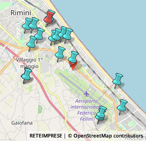 Mappa Via Raffaele Marvelli, 47924 Rimini RN, Italia (2.37778)