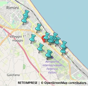 Mappa Via Raffaele Marvelli, 47924 Rimini RN, Italia (1.31857)