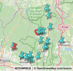 Mappa Via di Castello, 59025 Cantagallo PO, Italia (8.7065)